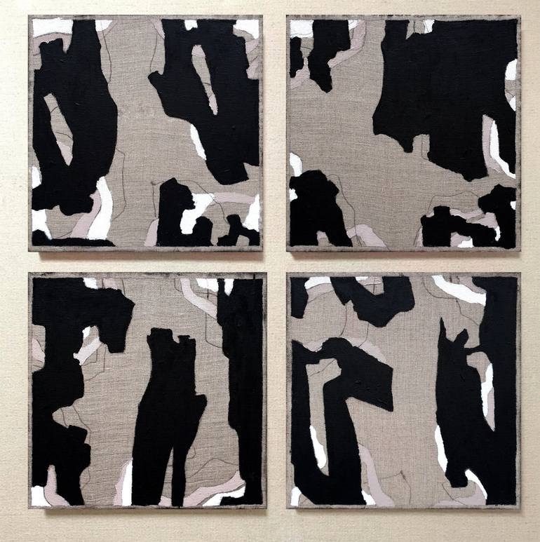 Original Art Deco Abstract Paintings by Neon Mary
