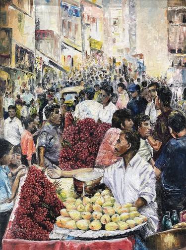 Original Contemporary People Paintings by Saif Ahmad