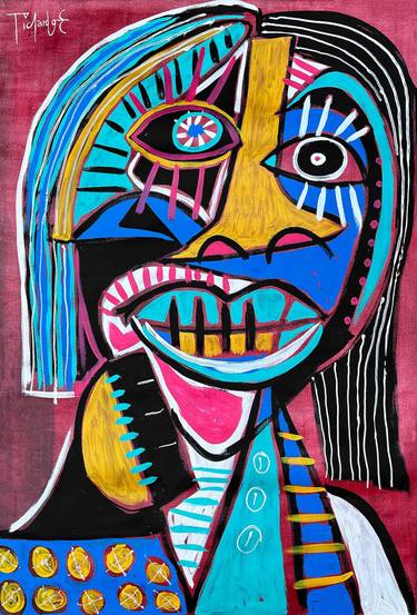 Original Abstract Expressionism Abstract Painting by Enrique Pichardo