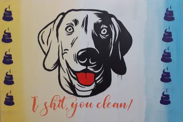 Original Street Art Animal Painting by Deniz Beser