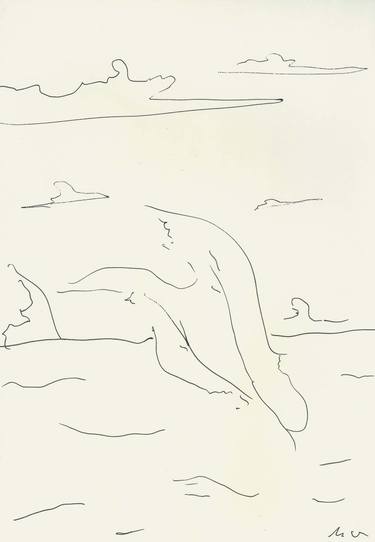 Original Minimalism Landscape Drawings by Mykael Gray