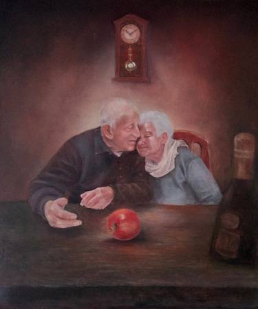Original Figurative People Painting by Caterina Blume