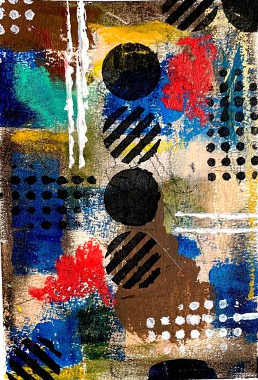 Original Abstract Expressionism Abstract Mixed Media by Audrey Beharie-Mcgee
