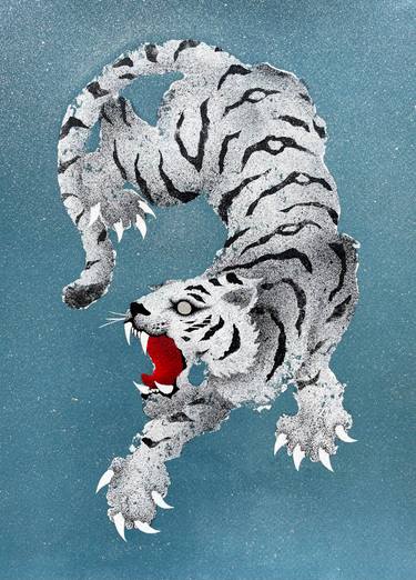 Original Conceptual Animal Painting by Dede Artworks