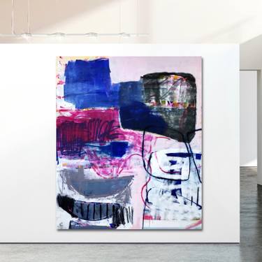Original Abstract Expressionism Abstract Paintings by Manuela Karin Knaut