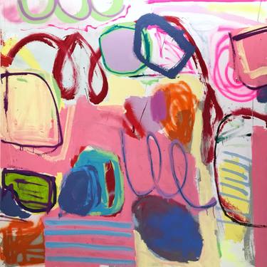 Original Abstract Expressionism Abstract Paintings by Manuela Karin Knaut