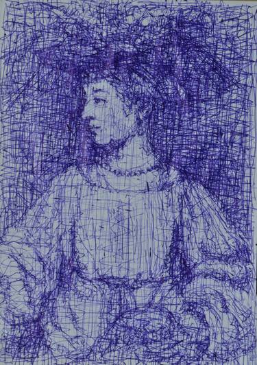 Original Figurative Women Drawings by Marco Ortolan