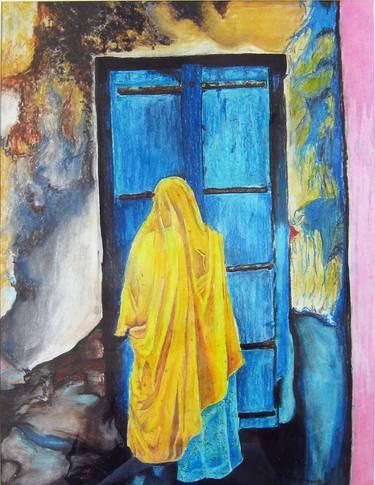 Original Conceptual Women Drawing by Ayesha Bhatti