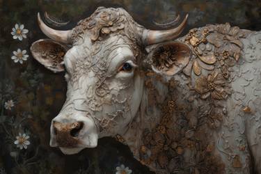 Print of Generative Cows Digital by Lolly Shine