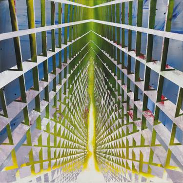 Original Abstract Geometric Painting by Vladimir Hristov
