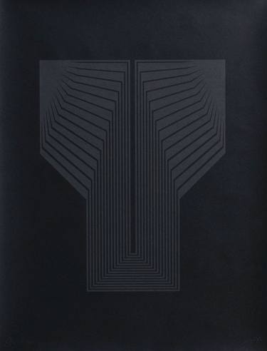 Original Abstract Geometric Printmaking by Istvan Dukai