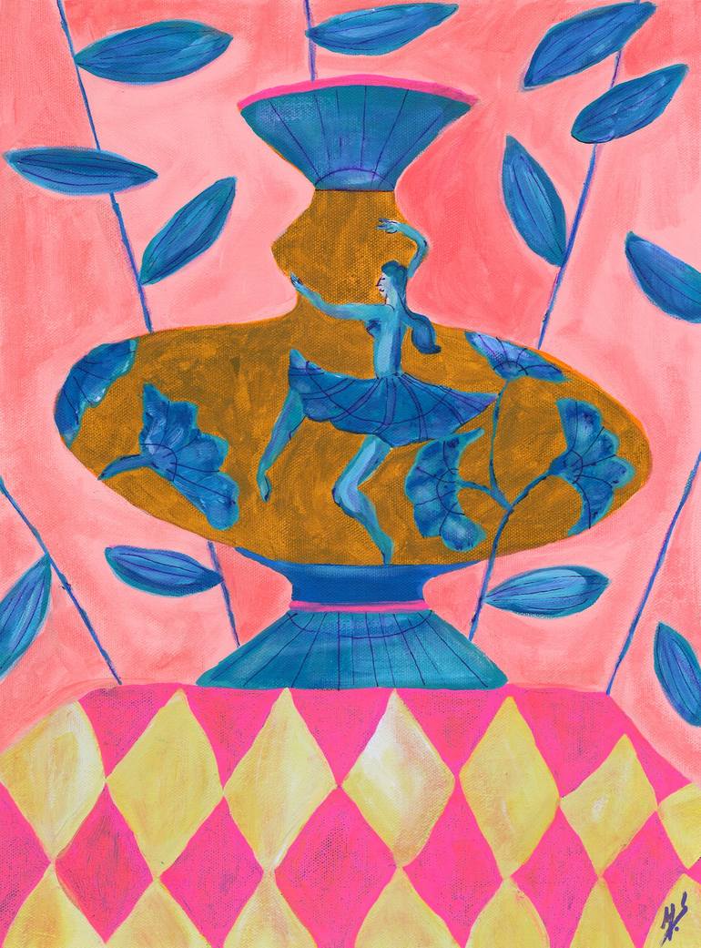 Original Modernism Women Paintings by Marjorie Salvagni