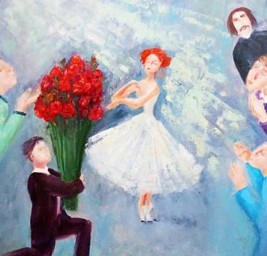 Original Symbolism Humor Painting by Olga Vedyagina