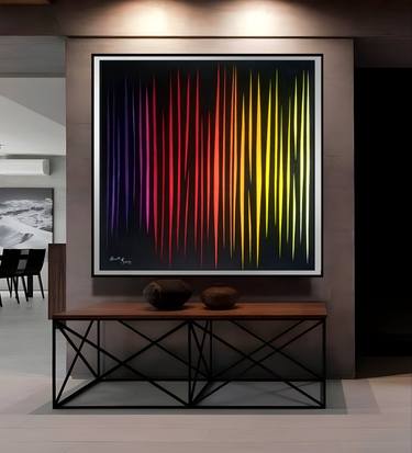 Original Geometric Time Paintings by Macister Rodríguez