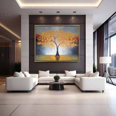 Original Modernism Floral Painting by Macister Rodríguez