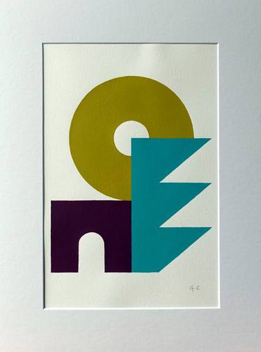 Original Abstract Geometric Drawings by Guy Cardon