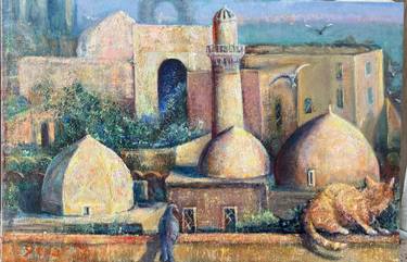 Original Impressionism Cities Painting by Sevar Mammadova