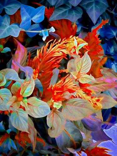 Original Expressionism Garden Mixed Media by Mark Ross