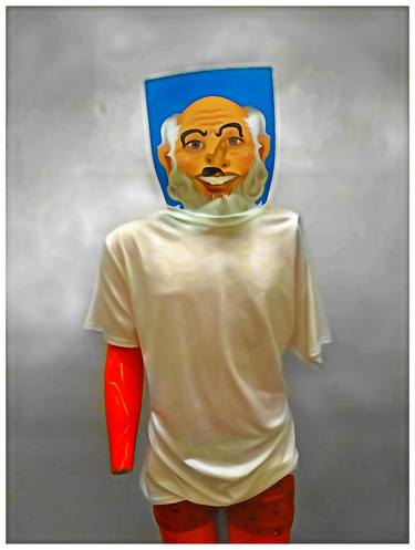 Original Conceptual Portrait Mixed Media by Mark Ross