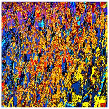 Original Abstract People Mixed Media by Mark Ross