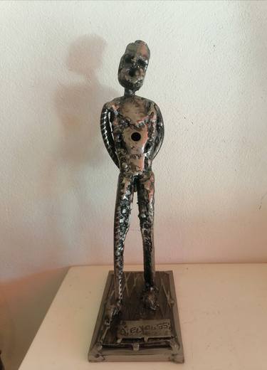 Original Art Nouveau Love Sculpture by Abdelhaq Elyoussi