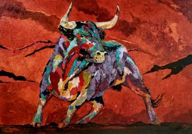 Original Conceptual Animal Mixed Media by Jan-Frits Obers