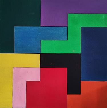 Original Abstract Science/Technology Mixed Media by Hamza Mustapha