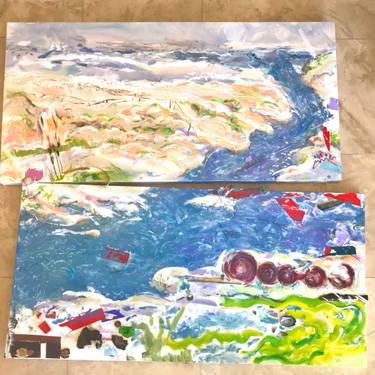 Original Contemporary Landscape Mixed Media by D Truthsayer