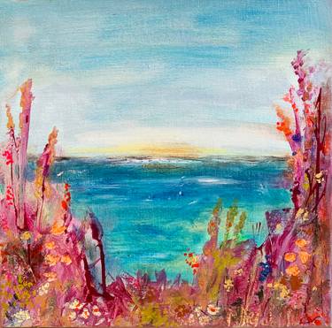 Original Color Field Painting Landscape Painting by Cobie Visschers