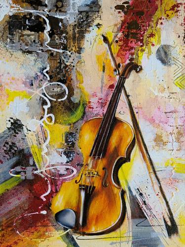 Original Abstract Music Painting by Vinda Shinde