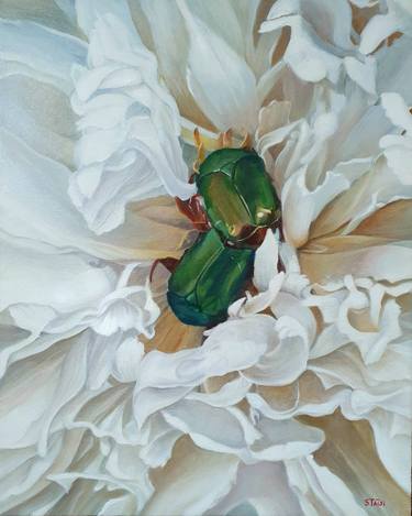 Original Classicism Botanic Painting by Tetyana Soboleva