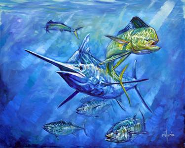 Original Fine Art Fish Painting by Thomas Dauria