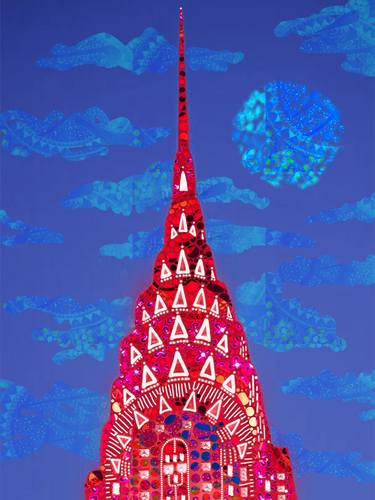Print of Abstract Architecture Mixed Media by Dulcie Dee