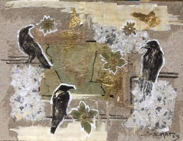 Original Contemporary Botanic Collage by Shenouda Esmat