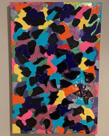 Original Abstract Expressionism Abstract Painting by William Rothenbach