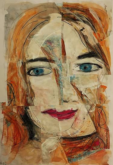 Original Post-impressionism Women Painting by Sean Bw Parker