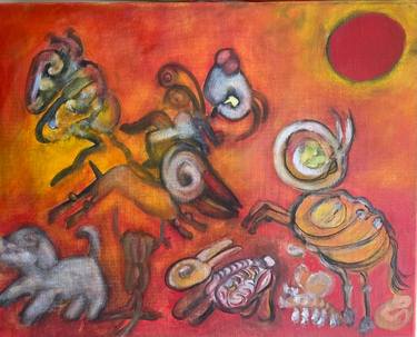 Original Contemporary Animal Painting by Marshall  Carbee