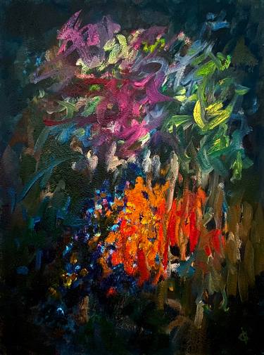 Print of Abstract Landscape Paintings by Junija  Galejeva