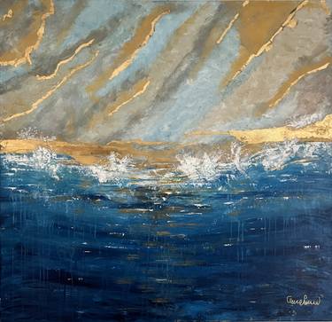 Original Abstract Landscape Painting by Cinzia Sarcina Momenti D'Arte