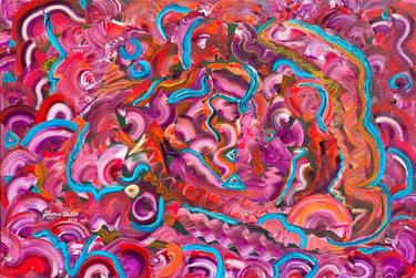 Original Abstract Expressionism Abstract Paintings by Karen Wallo