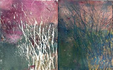 Original Abstract Expressionism Landscape Printmaking by Weeda Hamdan