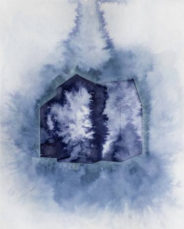 Original Abstract Architecture Mixed Media by Joshua Hoskins