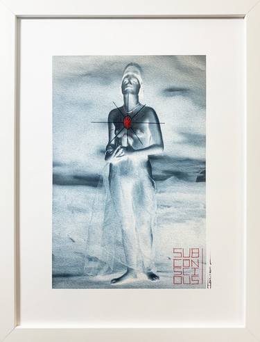Original Art Deco Religious Mixed Media by Marly  Indigo