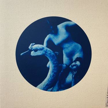 Original Art Deco Erotic Mixed Media by Marly  Indigo