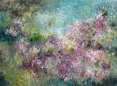 Original Abstract Landscape Painting by Wietzie Gerber