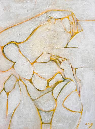 Original Abstract Expressionism Women Paintings by Rosaline Elbay