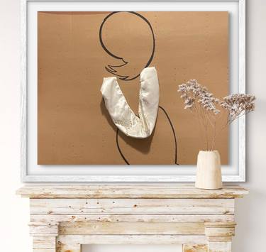 Original Abstract Expressionism Women Mixed Media by Wendy Seals