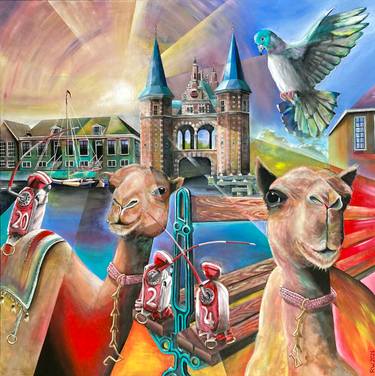 Original Contemporary Fantasy Painting by René Wissink