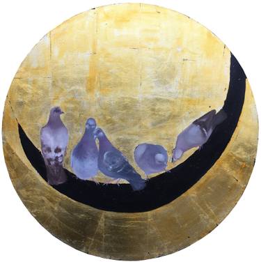 Original Conceptual Animal Painting by Ineta Freidenfelde