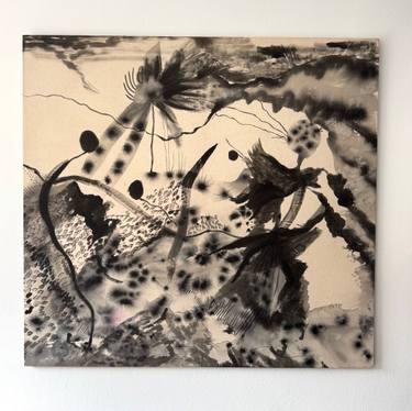 Original Abstract Expressionism Abstract Painting by Vanessa Valero